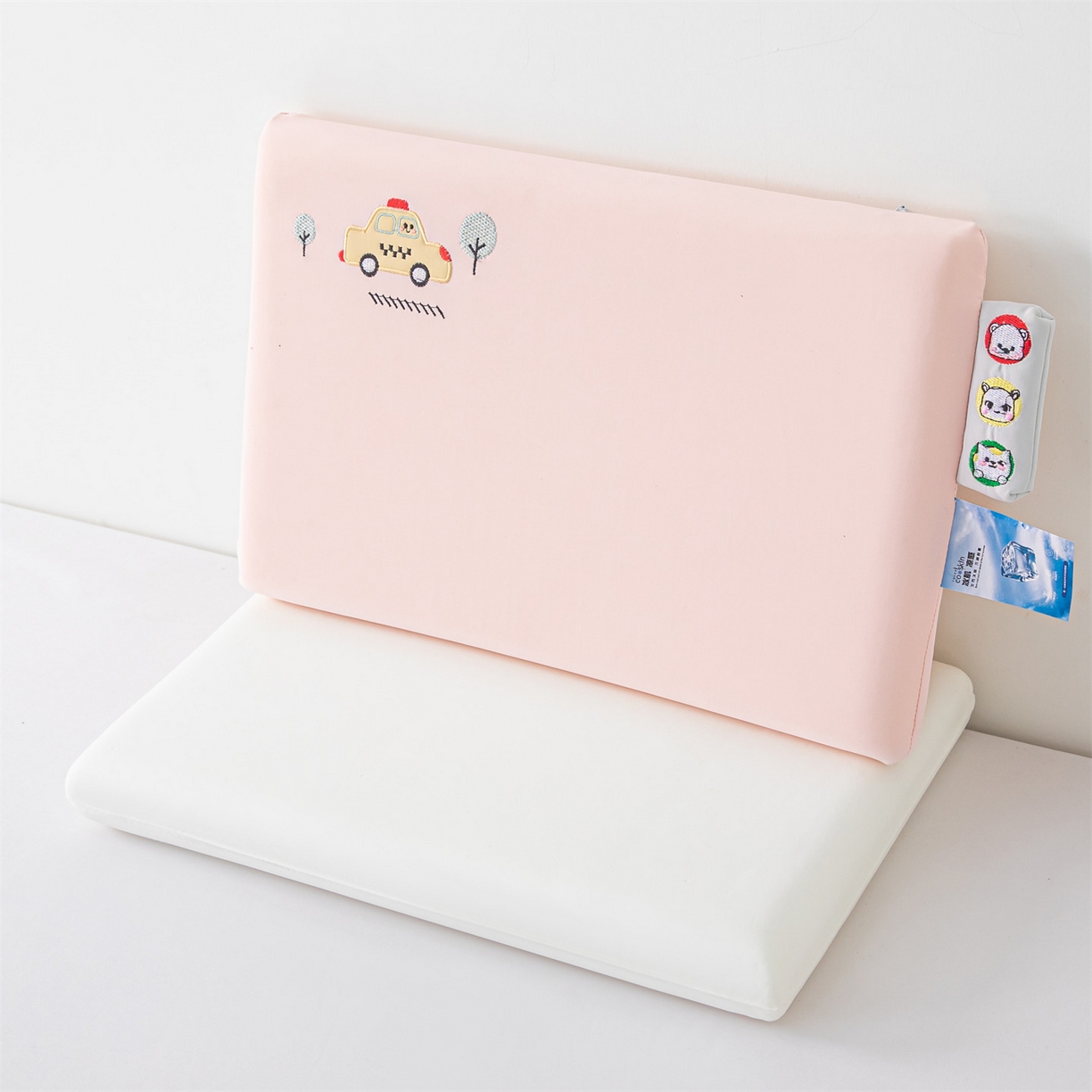 91家纺网 家纺一手货源 找家纺 麦肯锡 2026新款萌凉嘟嘟车面包记忆枕枕头枕芯 萌凉嘟嘟车-粉色