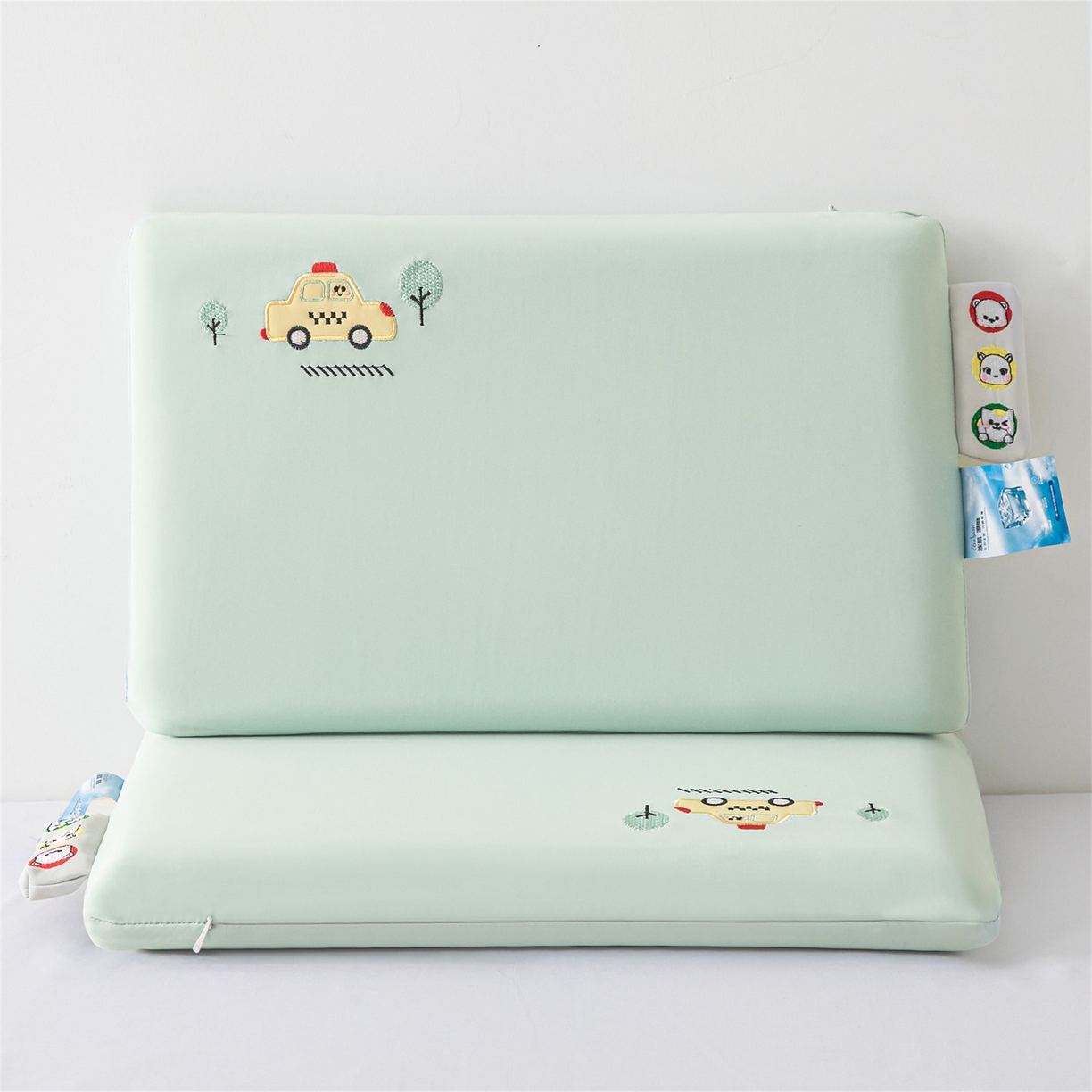 麦肯锡 2026新款萌凉嘟嘟车面包记忆枕枕头枕芯 萌凉嘟嘟车-绿色