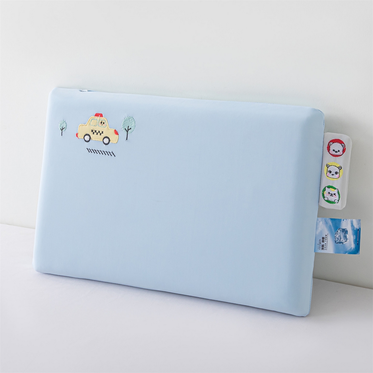 91家纺网 家纺一手货源 找家纺 麦肯锡 2026新款萌凉嘟嘟车面包记忆枕枕头枕芯 萌凉嘟嘟车-蓝色