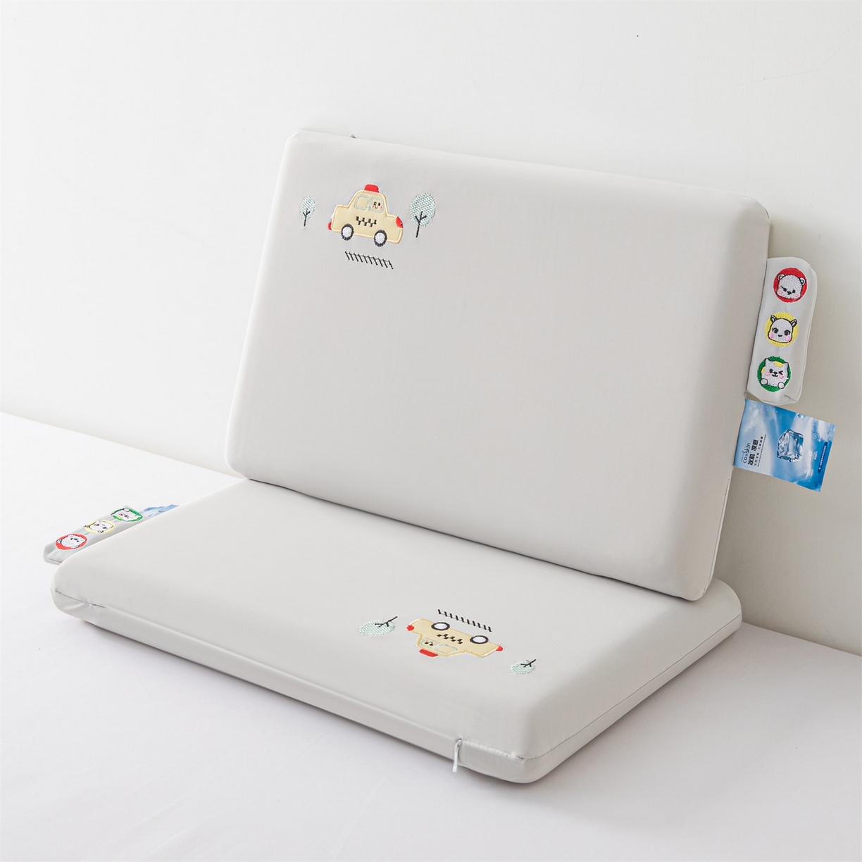 91家纺网 家纺一手货源 找家纺 麦肯锡 2026新款萌凉嘟嘟车面包记忆枕枕头枕芯 萌凉嘟嘟车-灰色