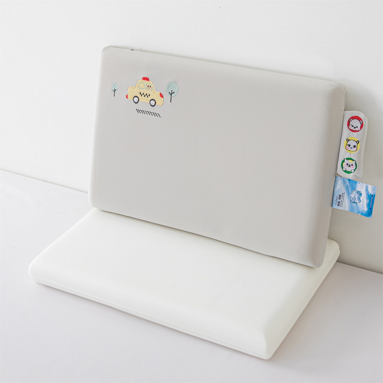 91家纺网 家纺一手货源 找家纺 麦肯锡 2026新款萌凉嘟嘟车面包记忆枕枕头枕芯 萌凉嘟嘟车-灰色