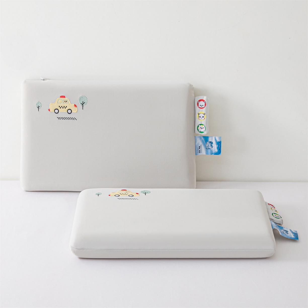 91家纺网 家纺一手货源 找家纺 麦肯锡 2026新款萌凉嘟嘟车面包记忆枕枕头枕芯 萌凉嘟嘟车-灰色