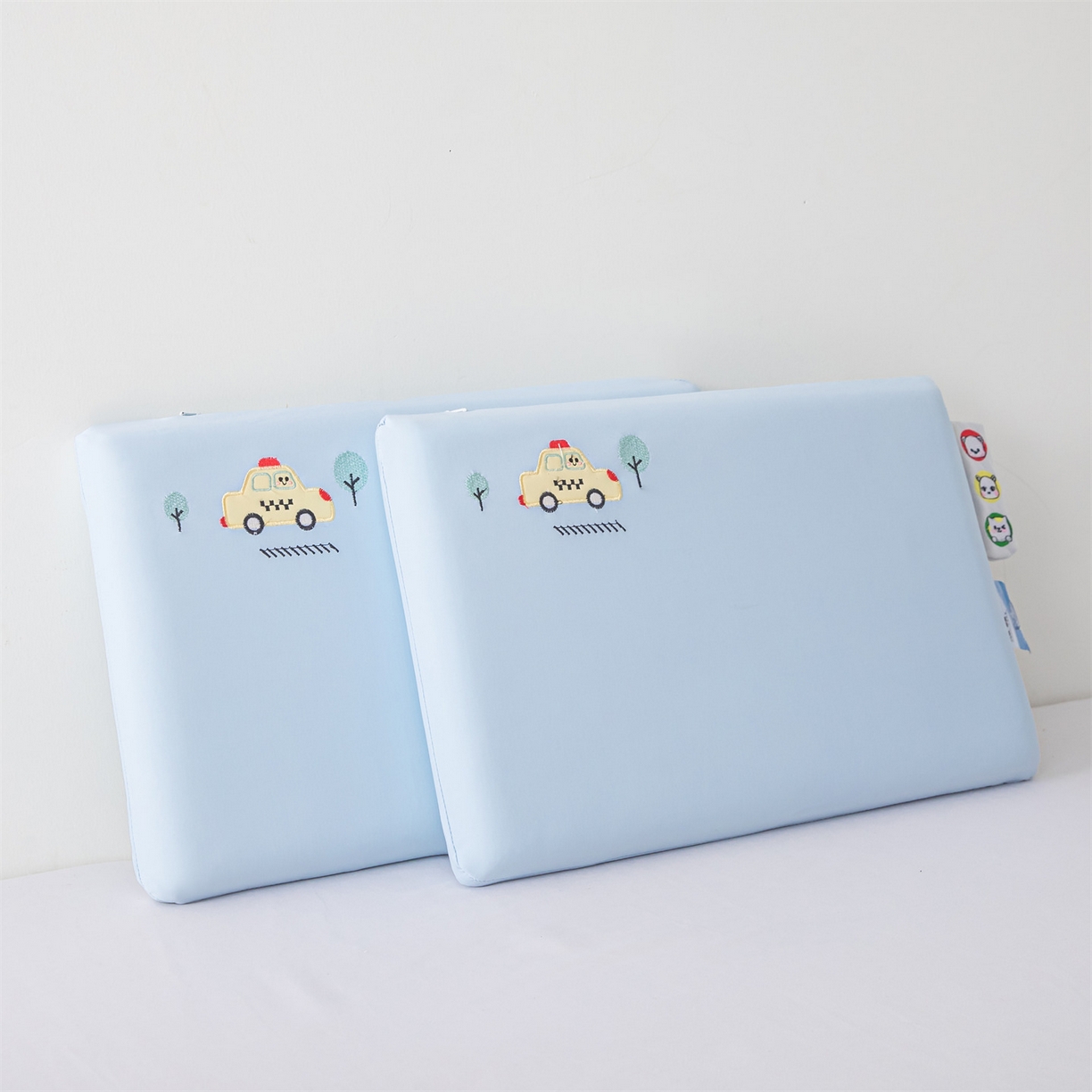 91家纺网 家纺一手货源 找家纺 麦肯锡 2026新款萌凉嘟嘟车面包记忆枕枕头枕芯 萌凉嘟嘟车-蓝色