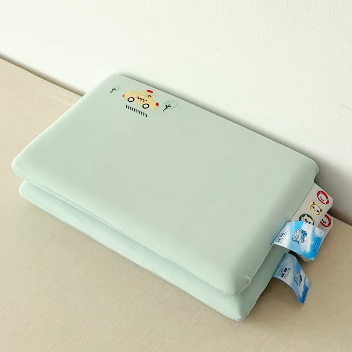 91家纺网 家纺一手货源 找家纺 麦肯锡 2026新款萌凉嘟嘟车面包记忆枕枕头枕芯 萌凉嘟嘟车-绿色