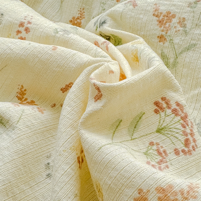 91家纺网 家纺一手货源 找家纺 初念 2026新款云感双层纱抗菌花边夏被夏凉被空调被-系列二（好温柔的夏被~） 晴风-春日小花