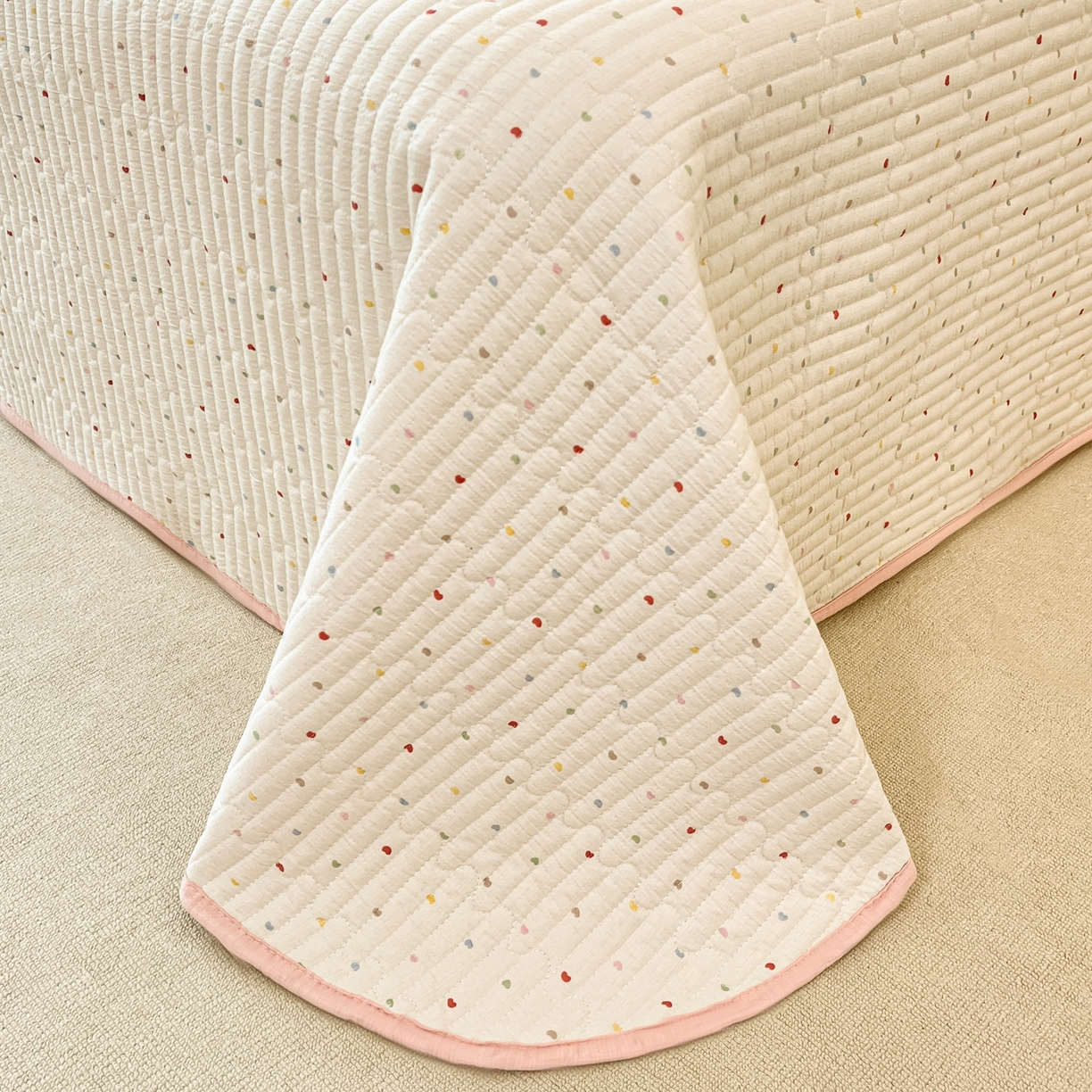 91家纺网 家纺一手货源 找家纺 老帅的工厂店 2026新款云感双层纱毛巾绣夏被夏凉被空调被 蘑菇屋