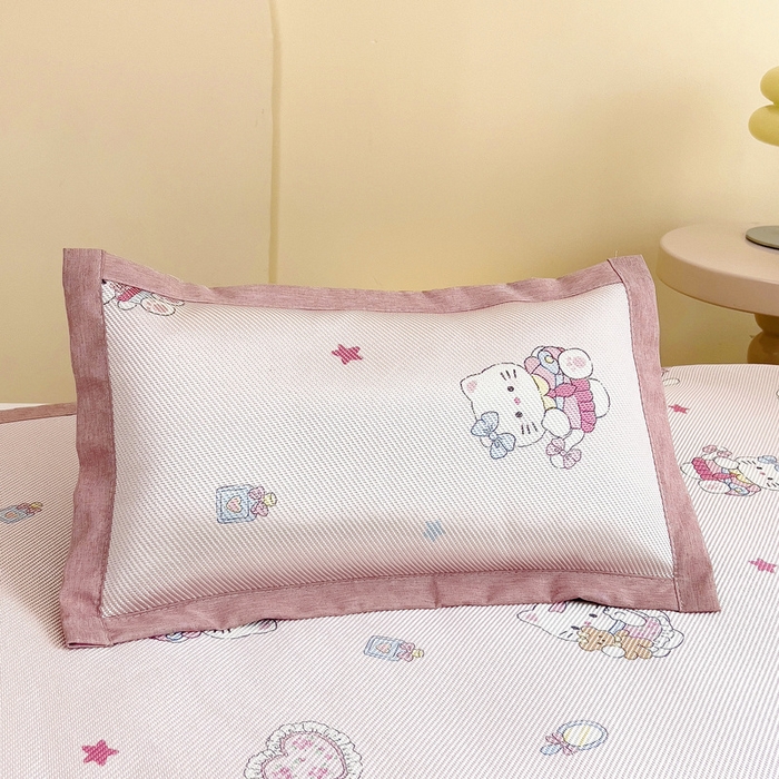 91家纺网 家纺一手货源 找家纺 （总）鱼宝 2026新款儿童凉感冰藤枕套冰丝枕头枕芯