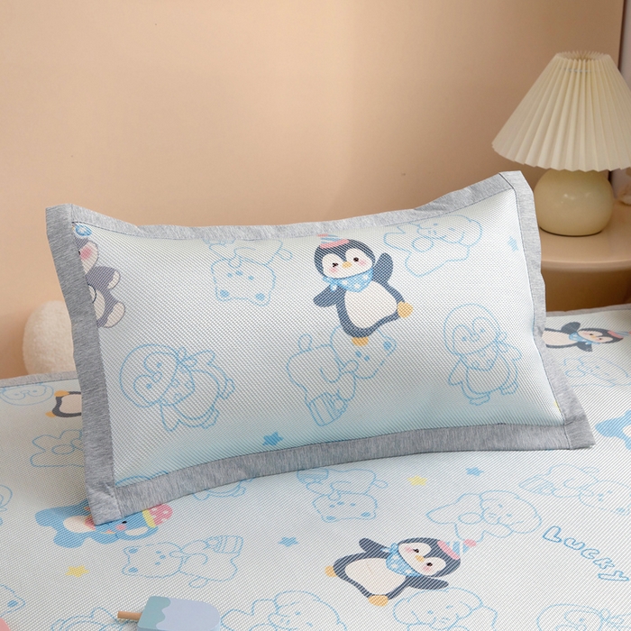 91家纺网 家纺一手货源 找家纺 （总）鱼宝 2026新款儿童凉感冰藤枕套冰丝枕头枕芯