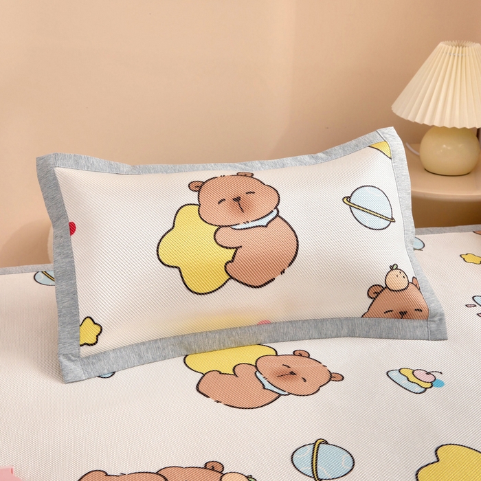 91家纺网 家纺一手货源 找家纺 （总）鱼宝 2026新款儿童凉感冰藤枕套冰丝枕头枕芯