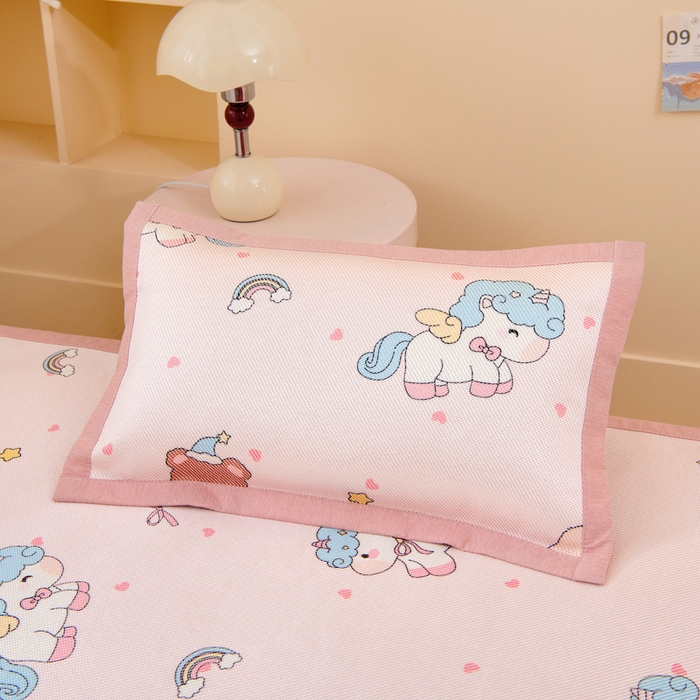 91家纺网 家纺一手货源 找家纺 （总）鱼宝 2026新款儿童凉感冰藤枕套冰丝枕头枕芯