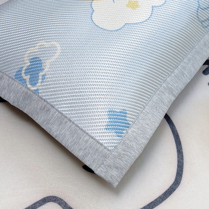 91家纺网 家纺一手货源 找家纺 鱼宝 2026新款儿童凉感冰藤枕套冰丝枕头枕芯 宇航员