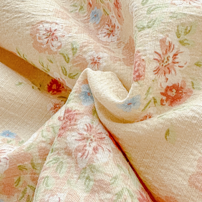 91家纺网 家纺一手货源 找家纺 初念 2026新款云感双层纱抗菌花边夏被夏凉被空调被-系列二（好温柔的夏被~） 晴风-序曲粉