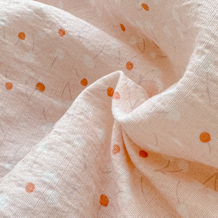 91家纺网 家纺一手货源 找家纺 初念 2026新款云感双层纱抗菌花边夏被夏凉被空调被-系列二（好温柔的夏被~） 晴风-樱桃奶球