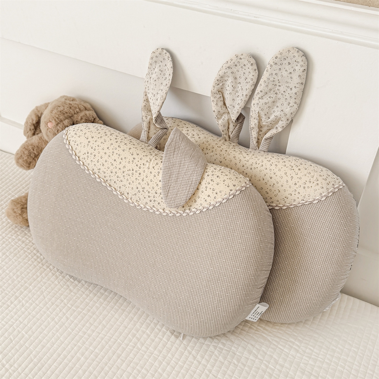 91家纺网 家纺一手货源 找家纺 麦肯锡 2026新款自然生活记忆枕枕头枕芯-折耳兔 折耳兔-灰色