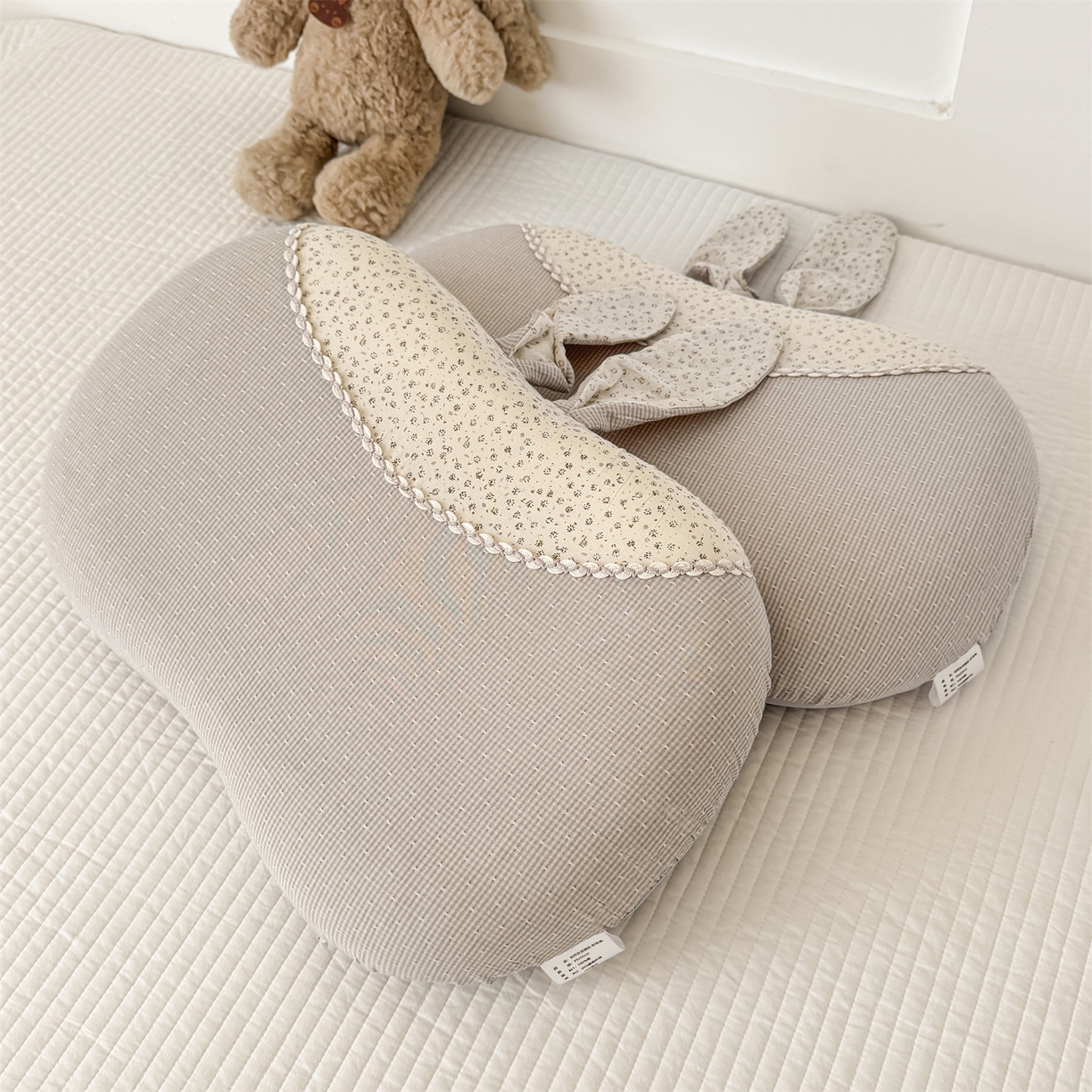 91家纺网 家纺一手货源 找家纺 麦肯锡 2026新款自然生活记忆枕枕头枕芯-折耳兔 折耳兔-灰色