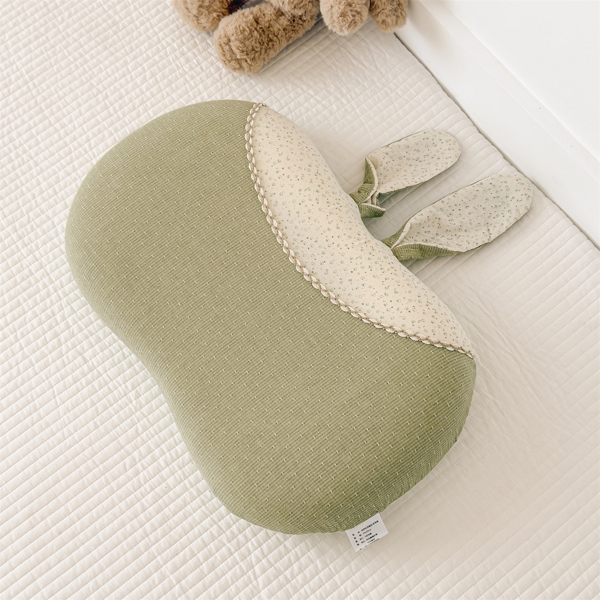 91家纺网 家纺一手货源 找家纺 麦肯锡 2026新款自然生活记忆枕枕头枕芯-折耳兔 折耳兔-绿色