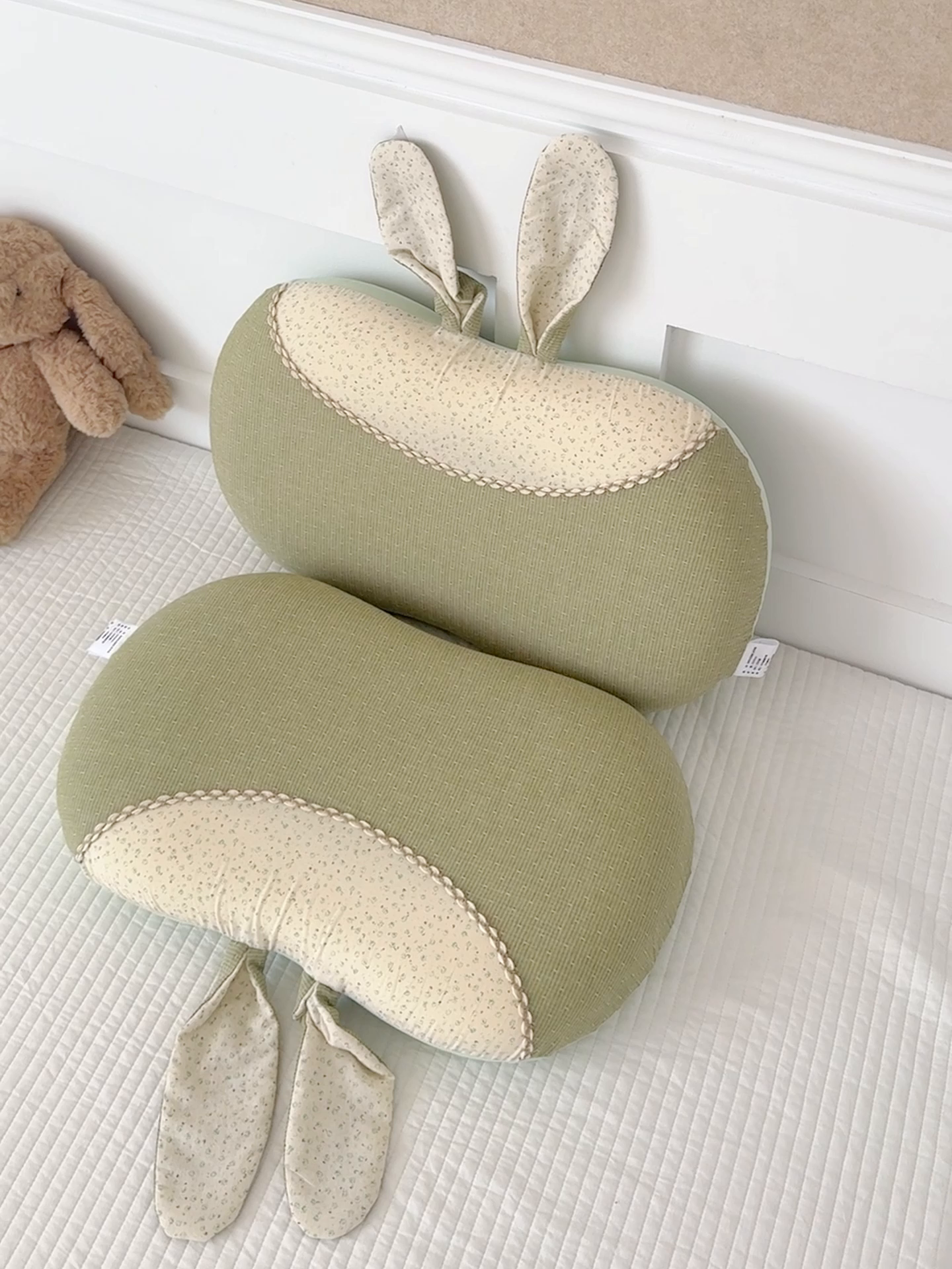 91家纺网 家纺一手货源 找家纺 麦肯锡 2026新款自然生活记忆枕枕头枕芯-折耳兔 折耳兔-绿色