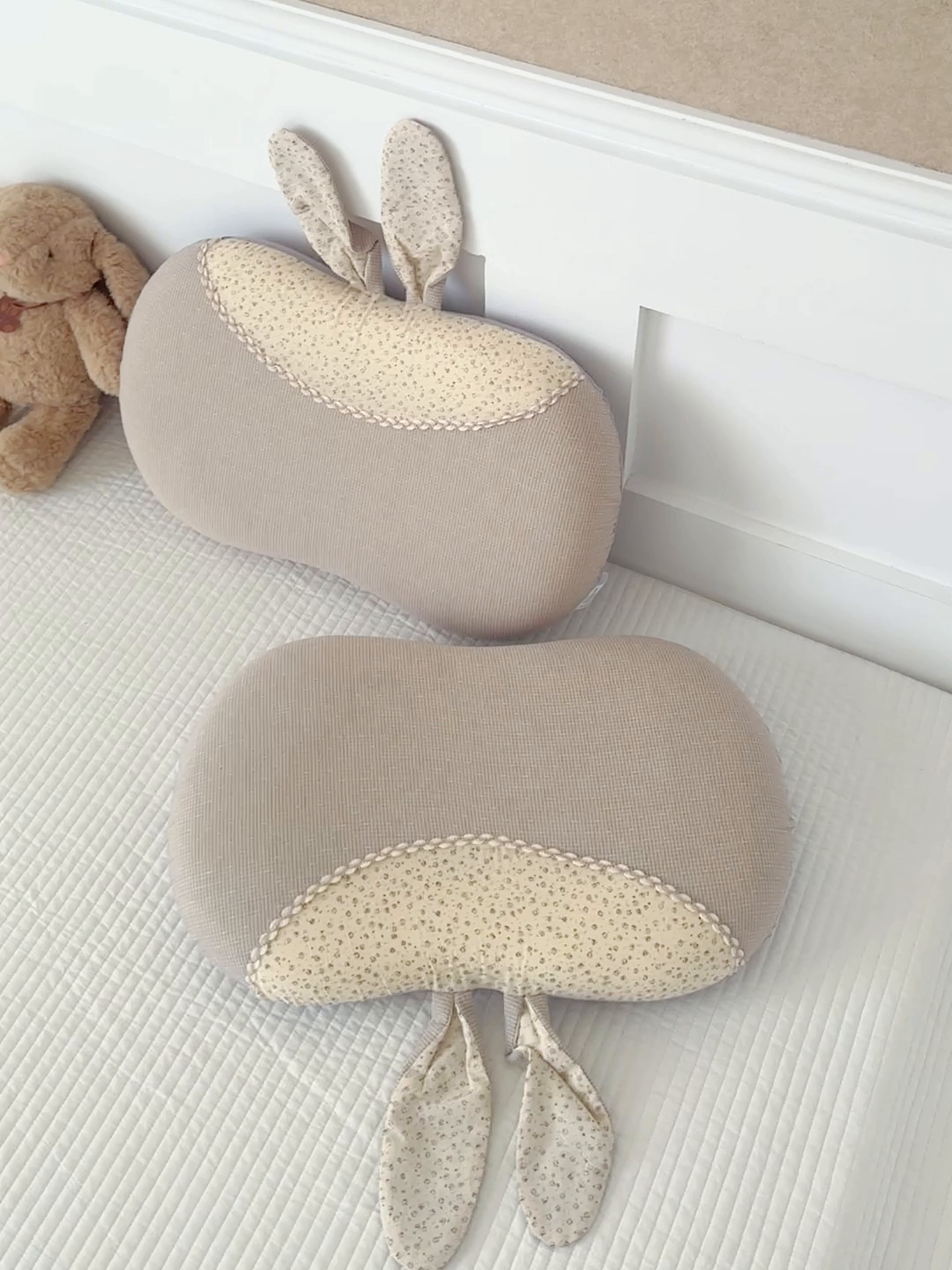 91家纺网 家纺一手货源 找家纺 麦肯锡 2026新款自然生活记忆枕枕头枕芯-折耳兔 折耳兔-灰色