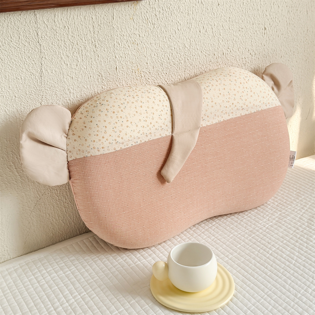 91家纺网 家纺一手货源 找家纺 麦肯锡 2026新款自然生活记忆枕枕头枕芯-小象 小象-粉色