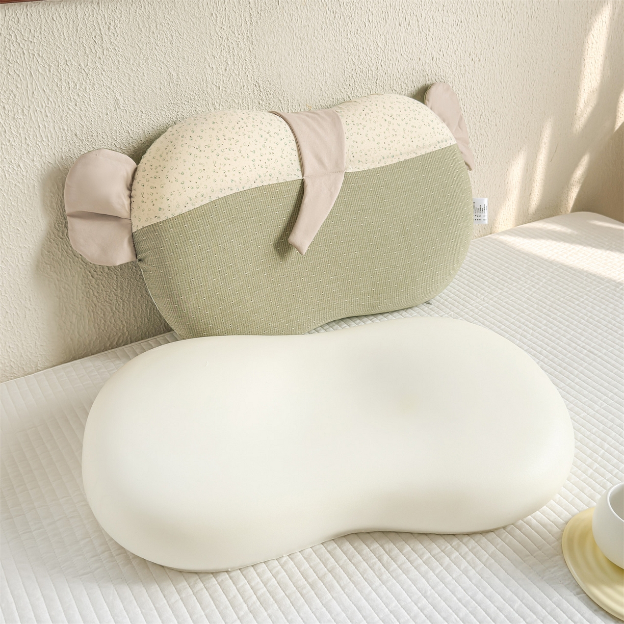 91家纺网 家纺一手货源 找家纺 麦肯锡 2026新款自然生活记忆枕枕头枕芯-小象 小象-绿色