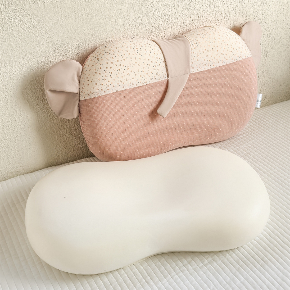 91家纺网 家纺一手货源 找家纺 麦肯锡 2026新款自然生活记忆枕枕头枕芯-小象 小象-粉色