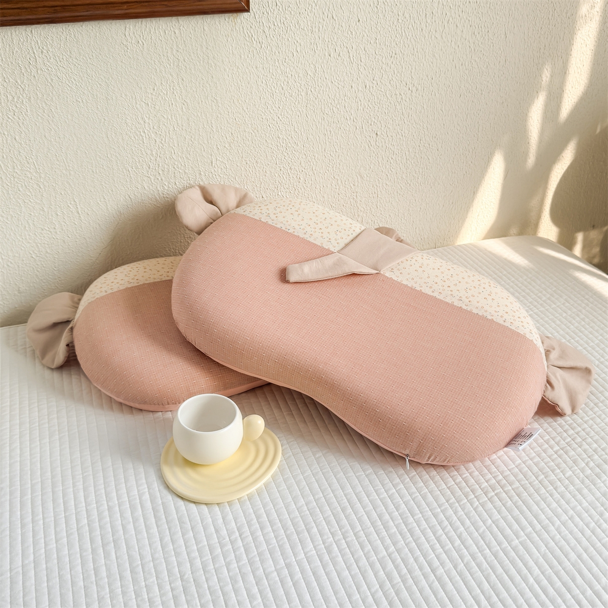 91家纺网 家纺一手货源 找家纺 麦肯锡 2026新款自然生活记忆枕枕头枕芯-小象 小象-粉色