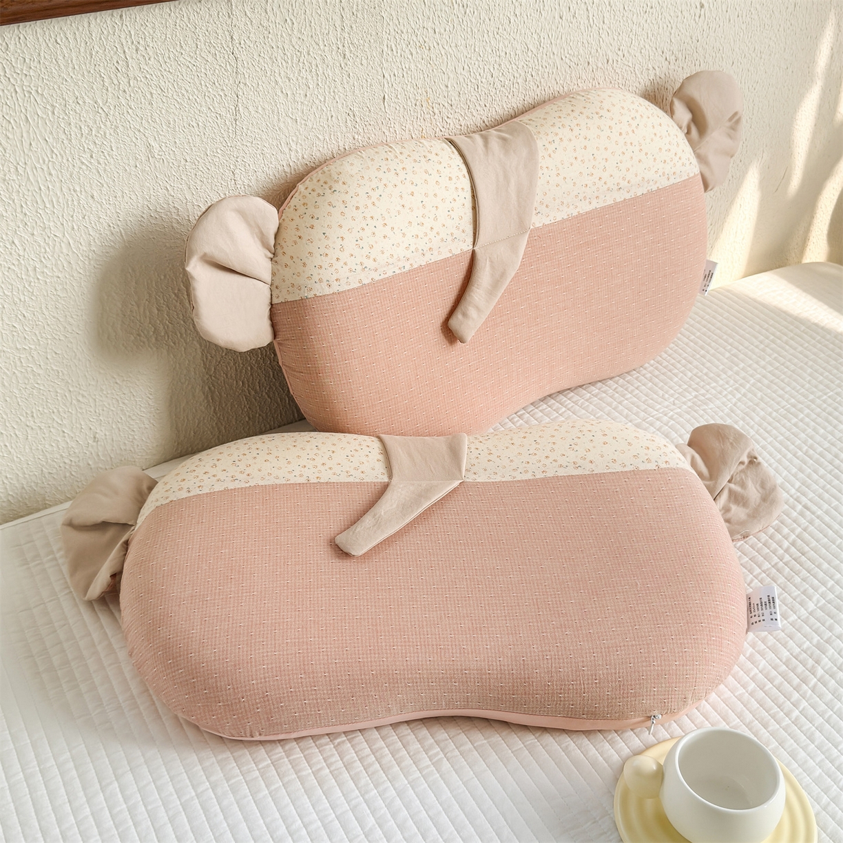 91家纺网 家纺一手货源 找家纺 麦肯锡 2026新款自然生活记忆枕枕头枕芯-小象 小象-粉色