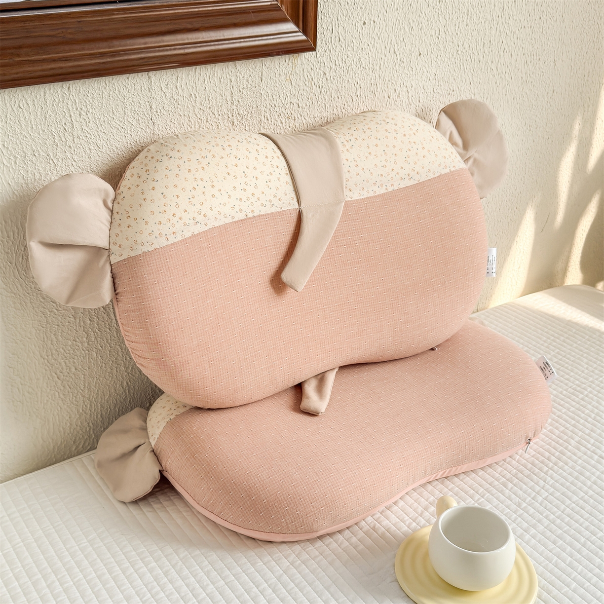 91家纺网 家纺一手货源 找家纺 麦肯锡 2026新款自然生活记忆枕枕头枕芯-小象 小象-粉色