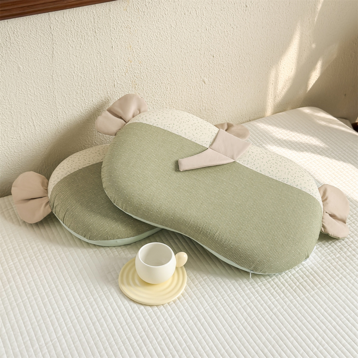 91家纺网 家纺一手货源 找家纺 麦肯锡 2026新款自然生活记忆枕枕头枕芯-小象 小象-绿色