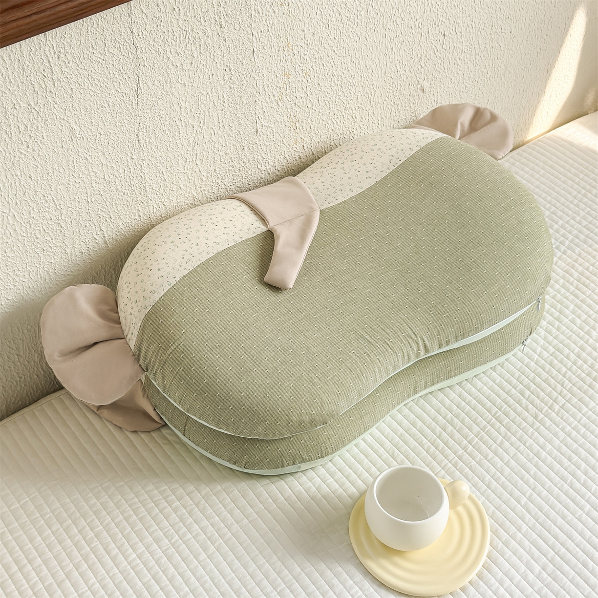 91家纺网 家纺一手货源 找家纺 麦肯锡 2026新款自然生活记忆枕枕头枕芯-小象 小象-绿色