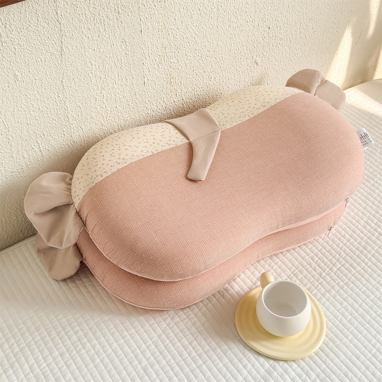 91家纺网 家纺一手货源 找家纺 麦肯锡 2026新款自然生活记忆枕枕头枕芯-小象 小象-粉色