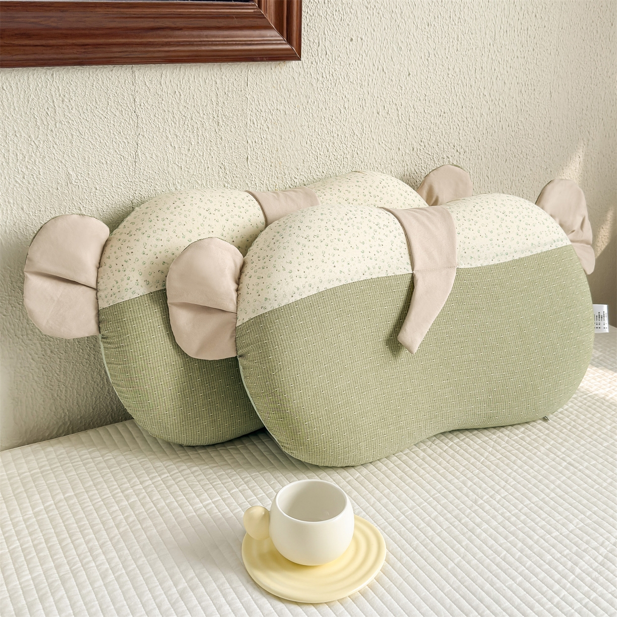 91家纺网 家纺一手货源 找家纺 麦肯锡 2026新款自然生活记忆枕枕头枕芯-小象 小象-绿色