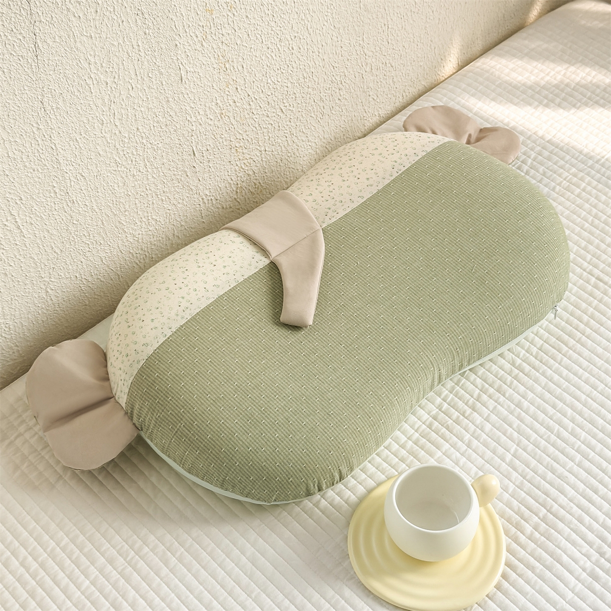 91家纺网 家纺一手货源 找家纺 麦肯锡 2026新款自然生活记忆枕枕头枕芯-小象 小象-绿色