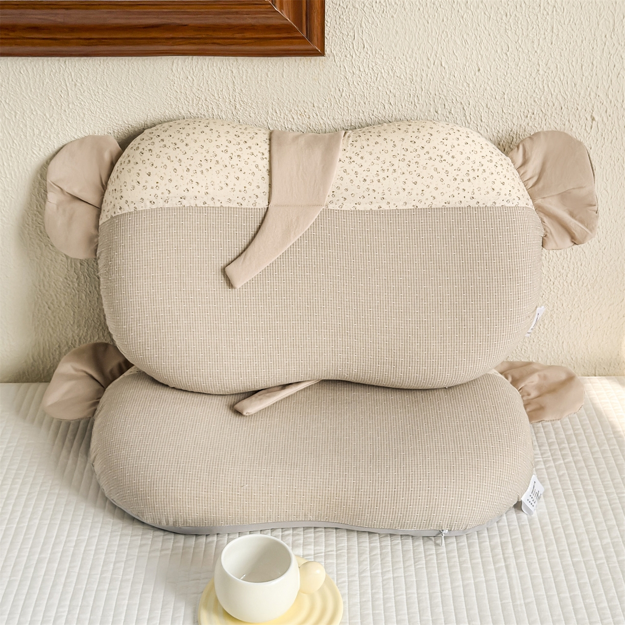 麦肯锡 2026新款自然生活记忆枕枕头枕芯-小象 小象-灰色