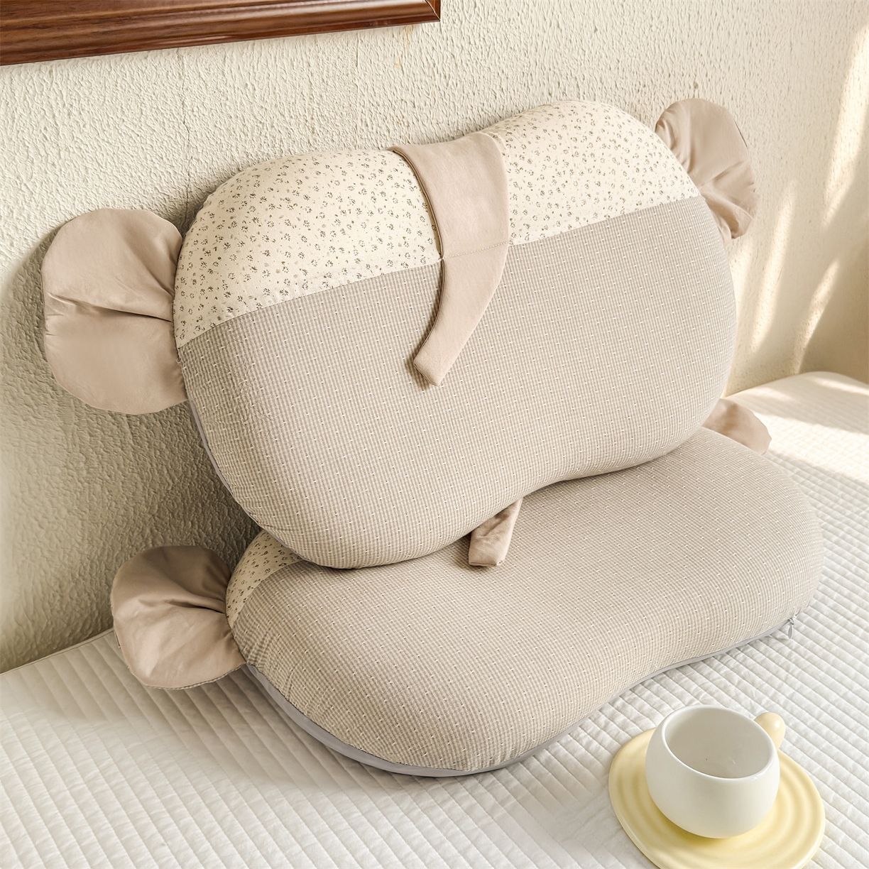 91家纺网 家纺一手货源 找家纺 麦肯锡 2026新款自然生活记忆枕枕头枕芯-小象 小象-灰色