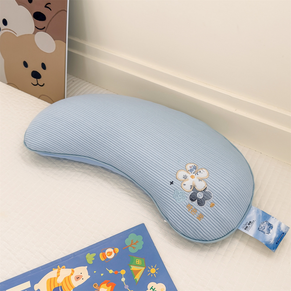 91家纺网 家纺一手货源 找家纺 （总）麦肯锡 2026新款柔纹花眠月牙荞麦枕枕头枕芯