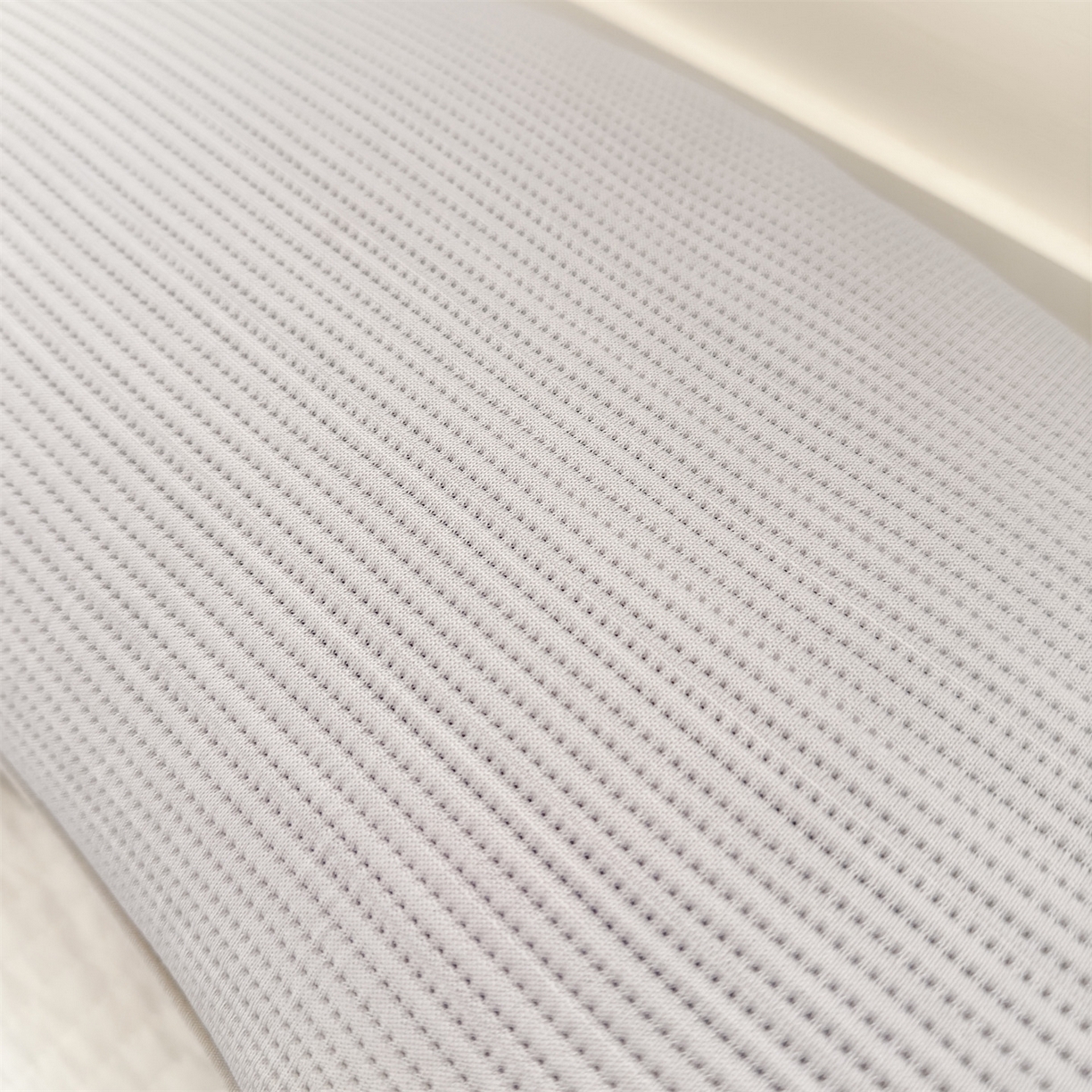 91家纺网 家纺一手货源 找家纺 麦肯锡 2026新款柔纹花眠月牙荞麦枕枕头枕芯 柔纹花眠月牙荞麦枕-灰色