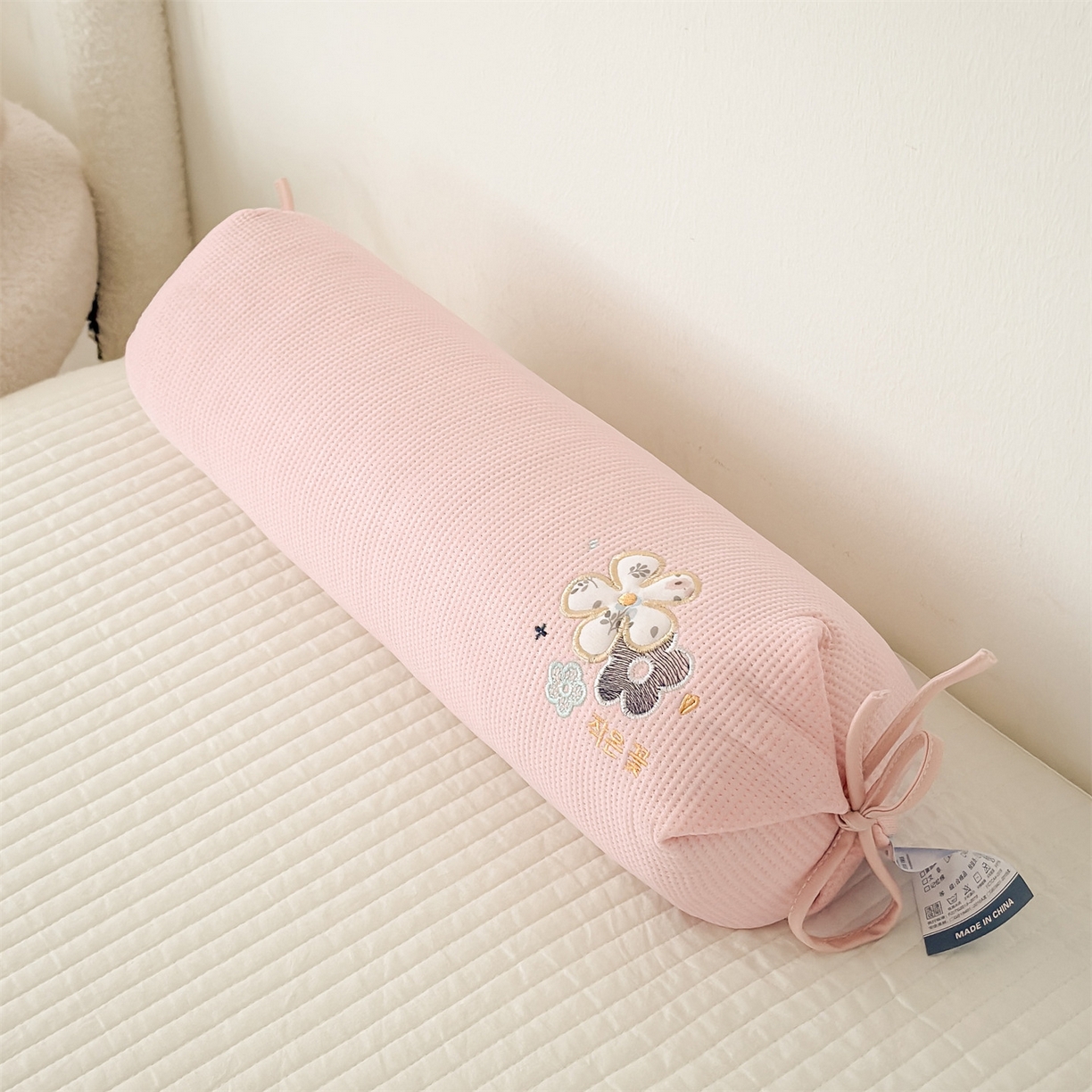 91家纺网 家纺一手货源 找家纺 麦肯锡 2026新款柔纹花眠糖果荞麦枕枕头枕芯 柔纹花眠糖果荞麦枕-粉色