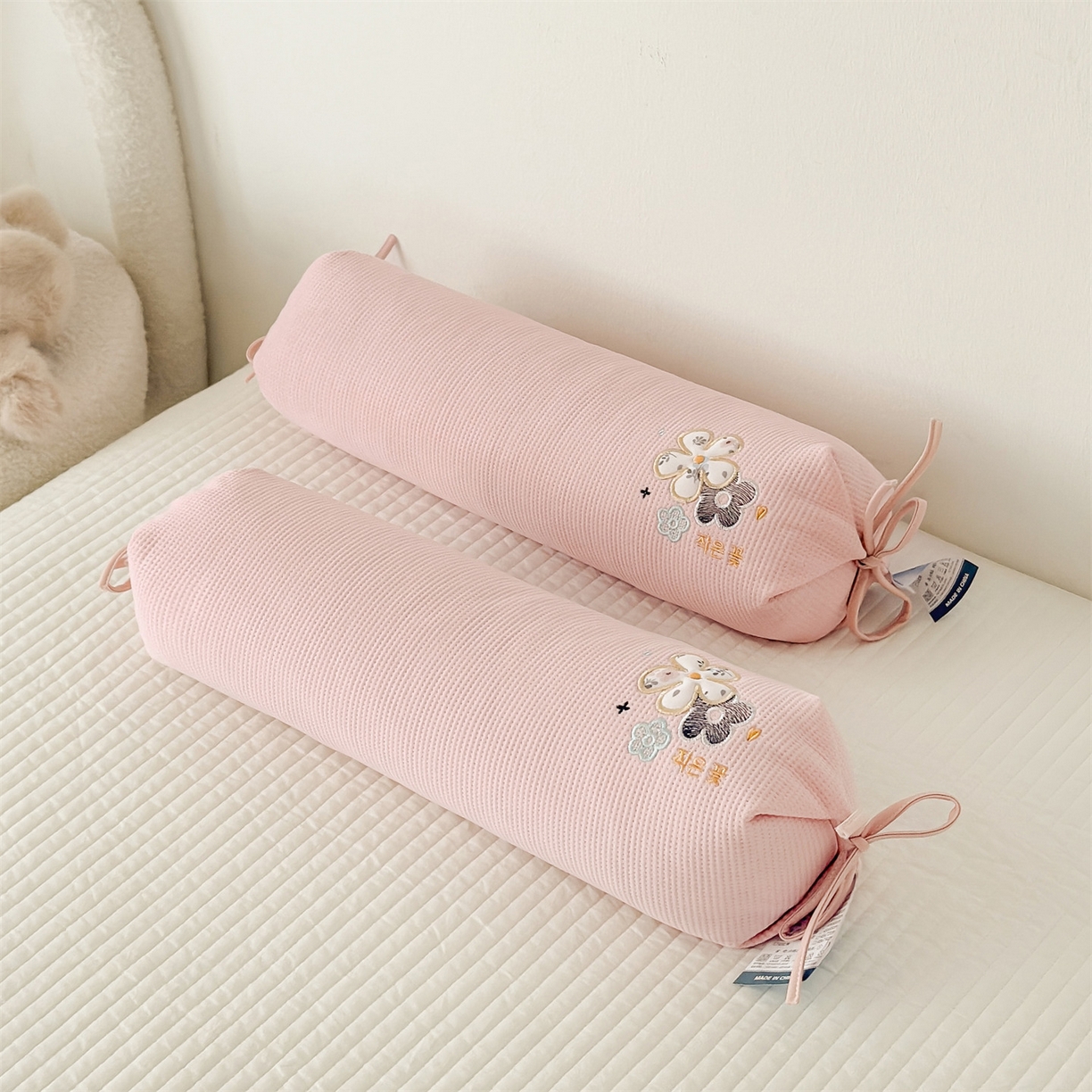 麦肯锡 2026新款柔纹花眠糖果荞麦枕枕头枕芯 柔纹花眠糖果荞麦枕-粉色