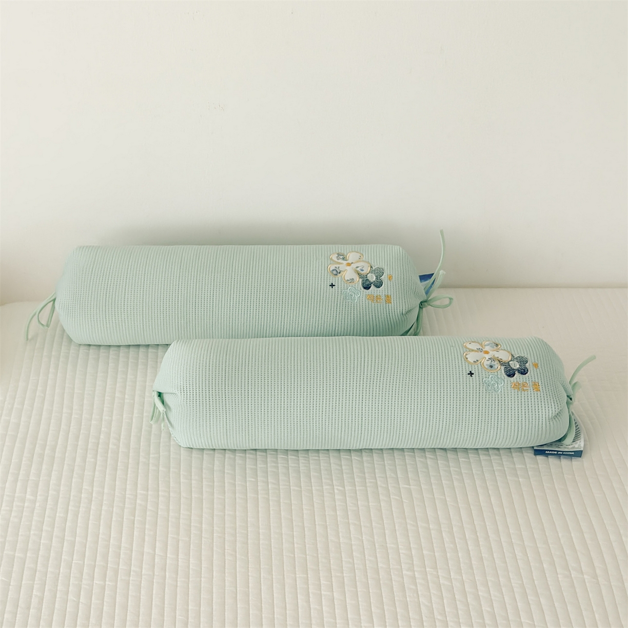 91家纺网 家纺一手货源 找家纺 麦肯锡 2026新款柔纹花眠糖果荞麦枕枕头枕芯 柔纹花眠糖果荞麦枕-绿色