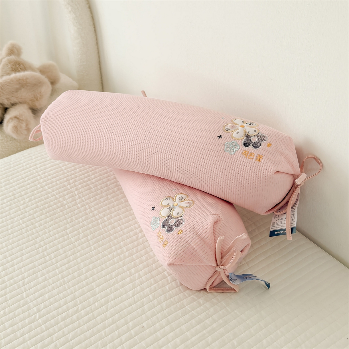 91家纺网 家纺一手货源 找家纺 麦肯锡 2026新款柔纹花眠糖果荞麦枕枕头枕芯 柔纹花眠糖果荞麦枕-粉色