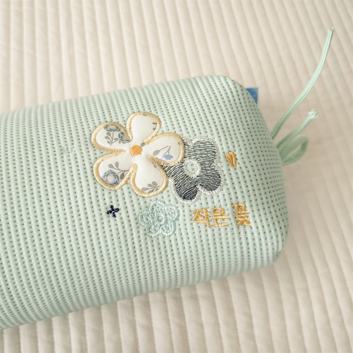 91家纺网 家纺一手货源 找家纺 麦肯锡 2026新款柔纹花眠糖果荞麦枕枕头枕芯 柔纹花眠糖果荞麦枕-绿色