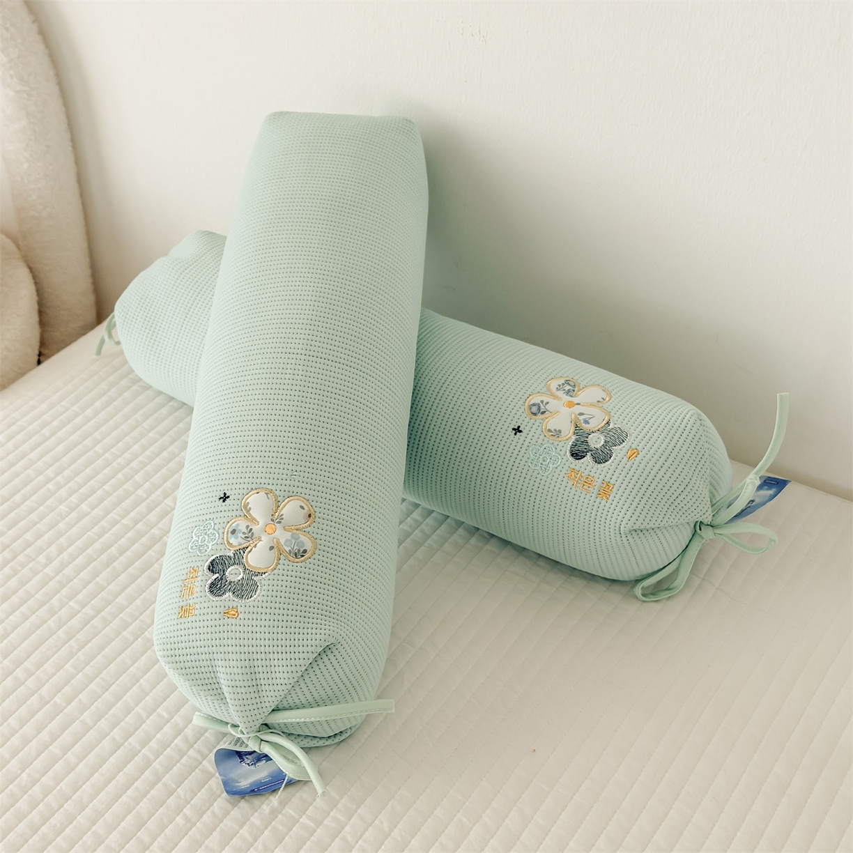 91家纺网 家纺一手货源 找家纺 麦肯锡 2026新款柔纹花眠糖果荞麦枕枕头枕芯 柔纹花眠糖果荞麦枕-绿色