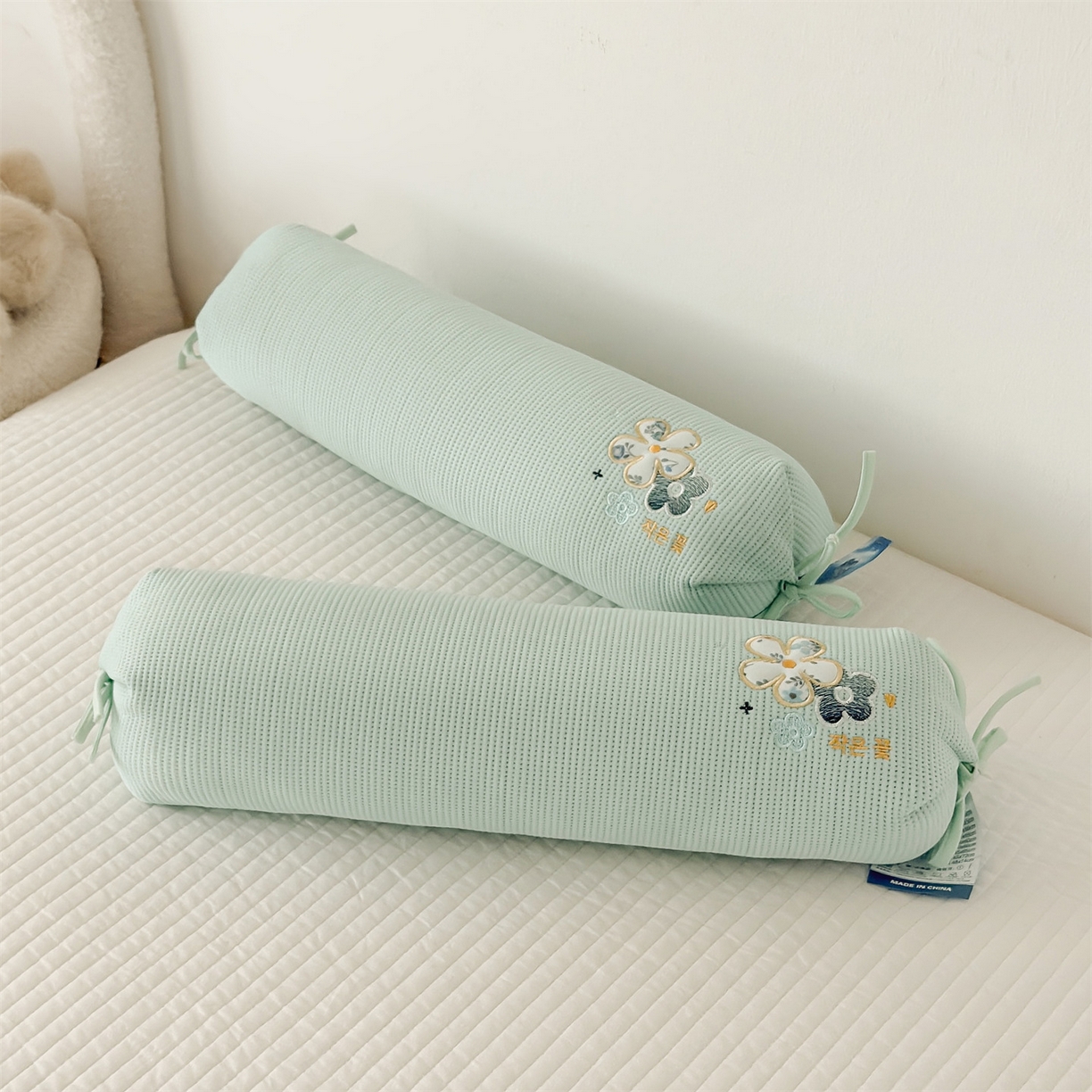 91家纺网 家纺一手货源 找家纺 麦肯锡 2026新款柔纹花眠糖果荞麦枕枕头枕芯 柔纹花眠糖果荞麦枕-绿色