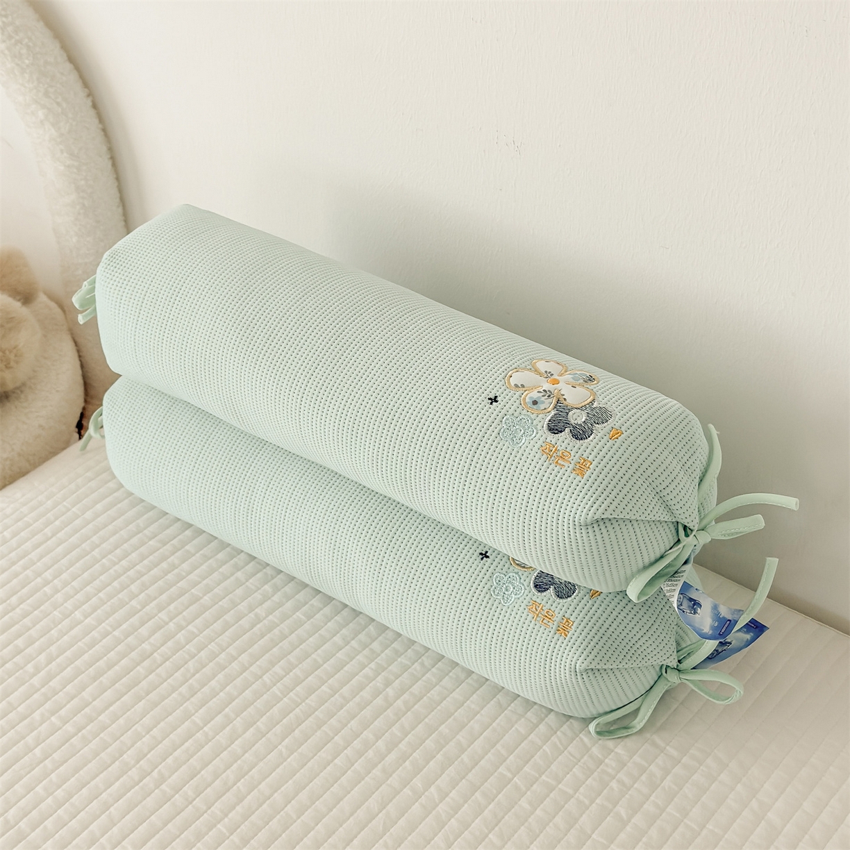 91家纺网 家纺一手货源 找家纺 麦肯锡 2026新款柔纹花眠糖果荞麦枕枕头枕芯 柔纹花眠糖果荞麦枕-绿色