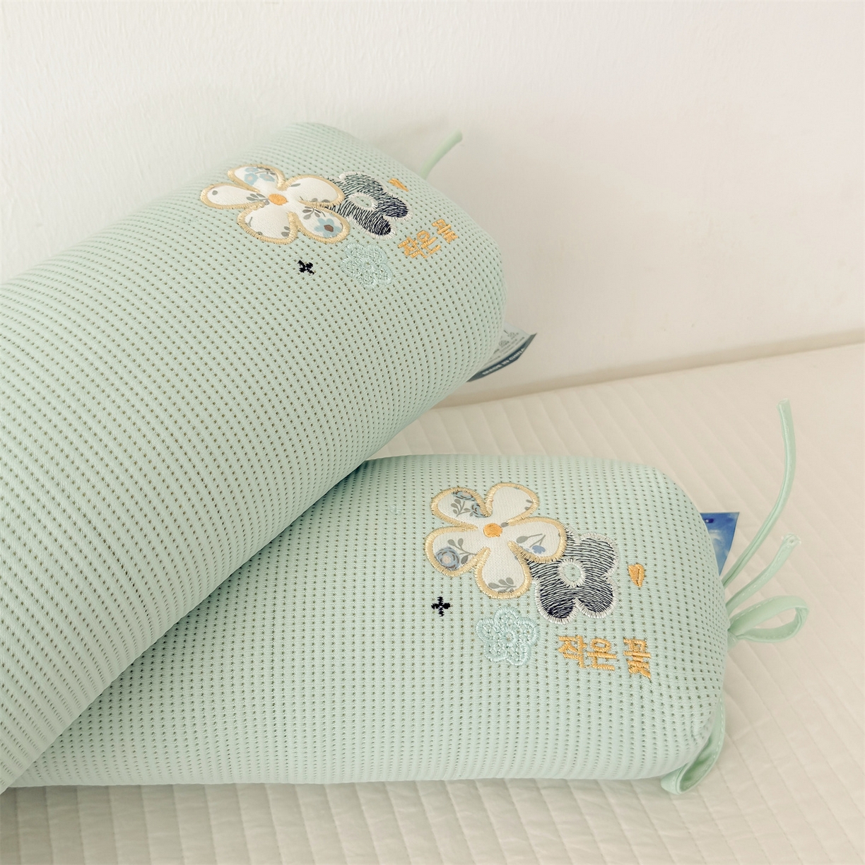 91家纺网 家纺一手货源 找家纺 麦肯锡 2026新款柔纹花眠糖果荞麦枕枕头枕芯 柔纹花眠糖果荞麦枕-绿色