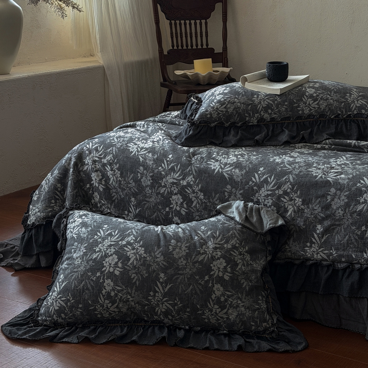 91家纺网 家纺一手货源 找家纺 米菲 2026新款全棉色织提花夏被夏凉被空调被 忘山野