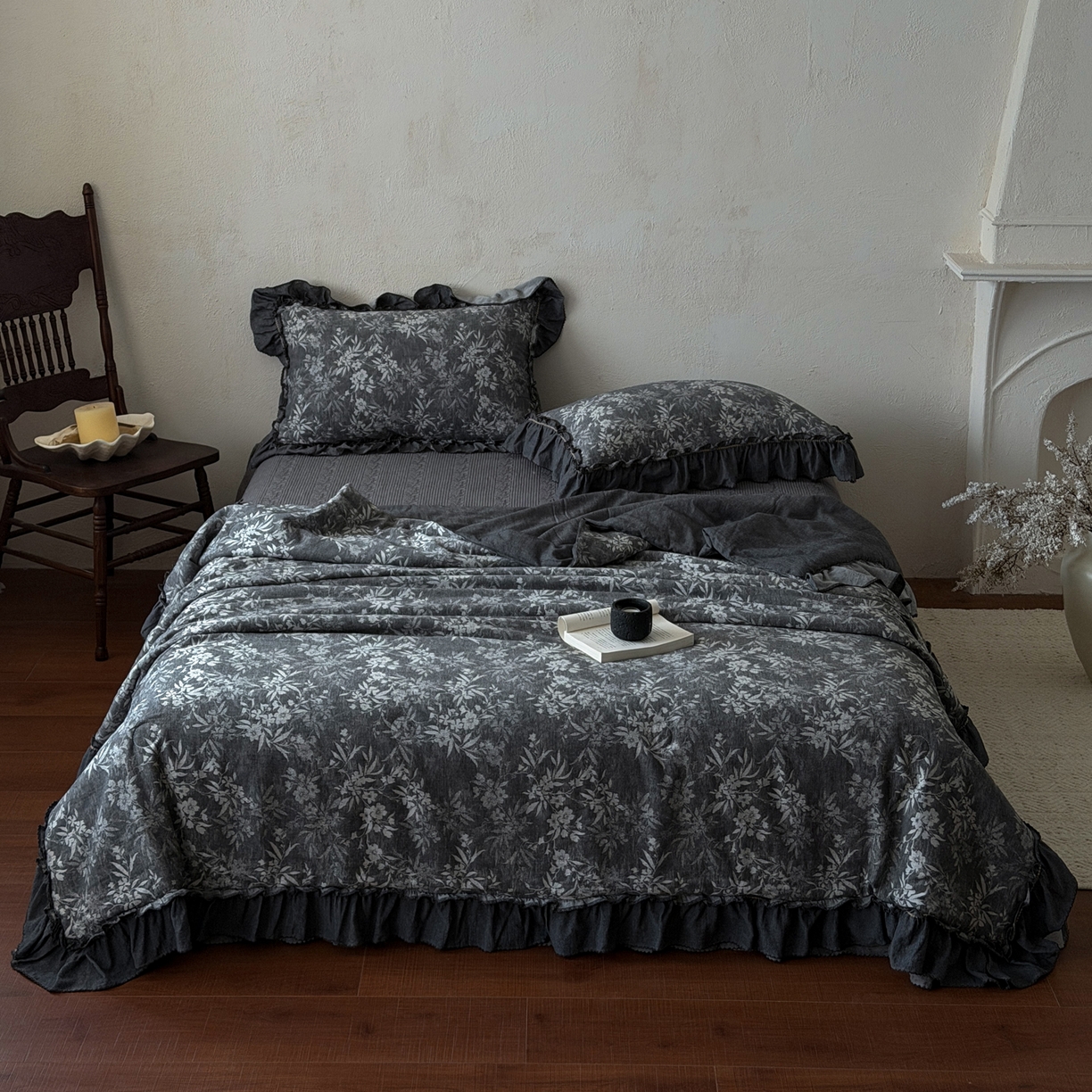 91家纺网 家纺一手货源 找家纺 米菲 2026新款全棉色织提花夏被夏凉被空调被 忘山野