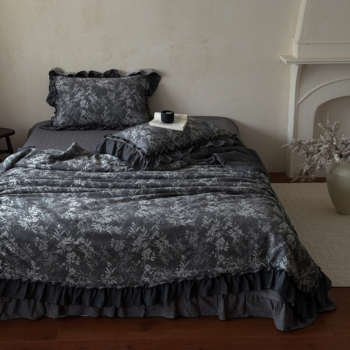 91家纺网 家纺一手货源 找家纺 米菲 2026新款全棉色织提花夏被夏凉被空调被 忘山野