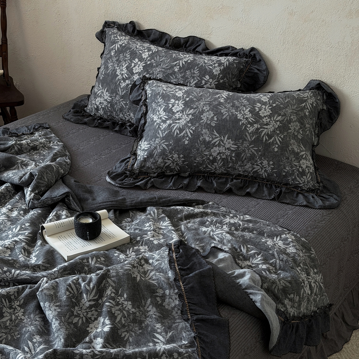 91家纺网 家纺一手货源 找家纺 米菲 2026新款全棉色织提花夏被夏凉被空调被 忘山野